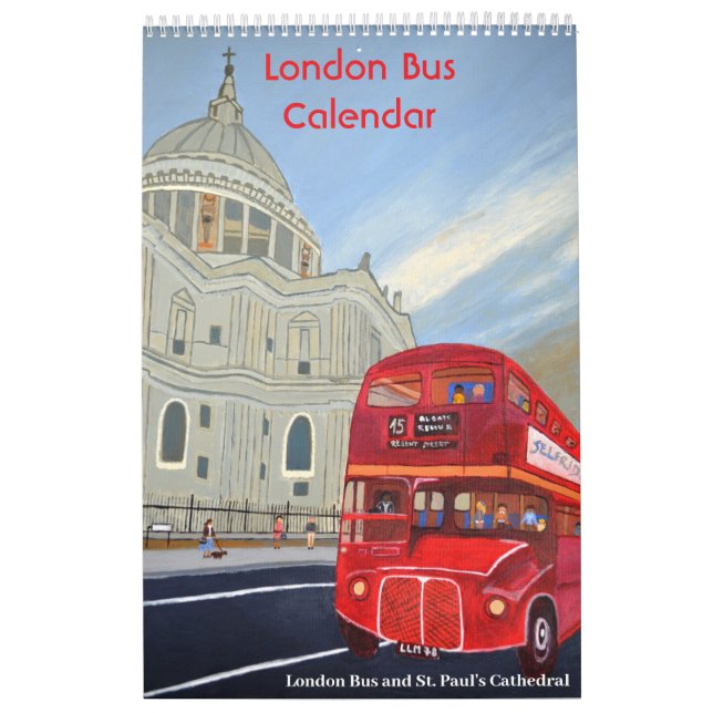 Calendario London Red Bus Calendar  (Tapa)