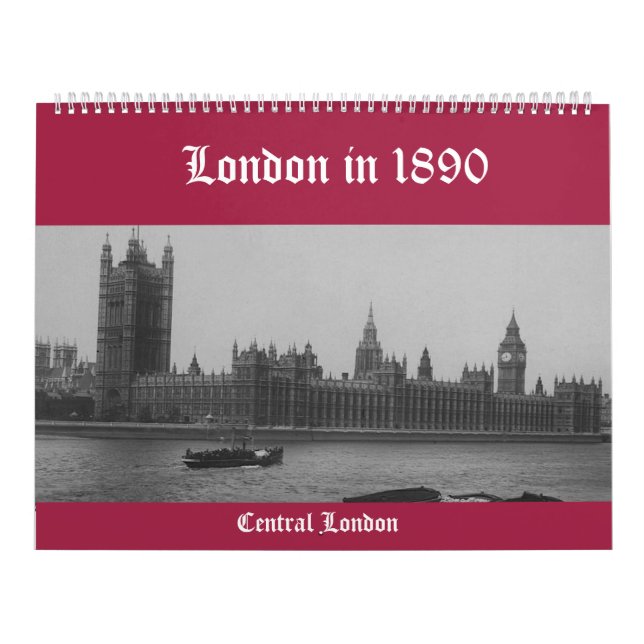 Calendario Londres 1890 (Tapa)