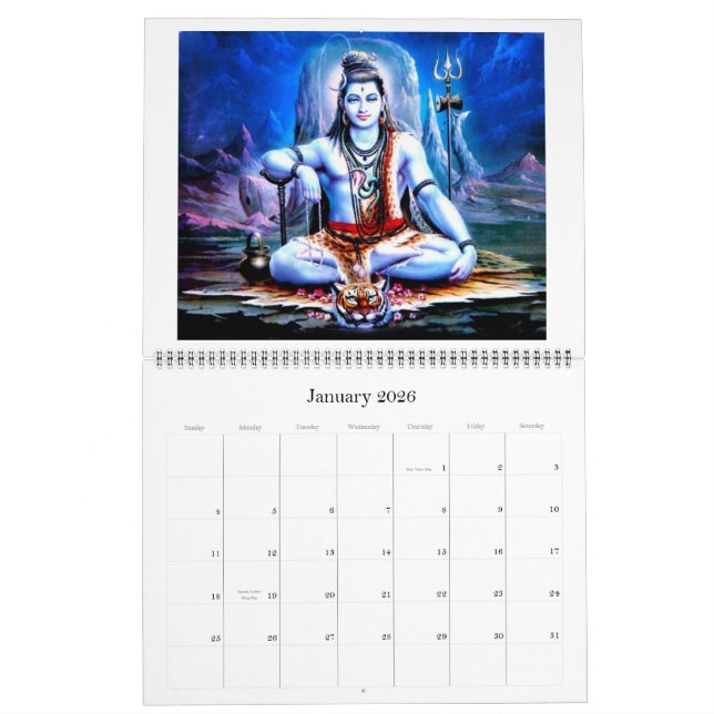 calendario lord shiva (Jan 2026)