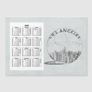 Calendario Los angeles Año completo 2020