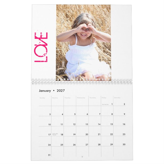Calendario Los ángeles de Addie (Jan 2027)