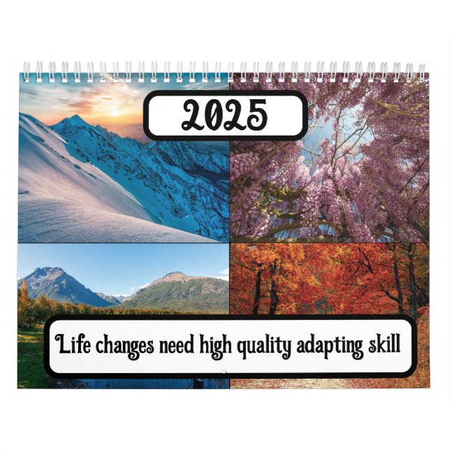Calendario Los cambios en la vida necesitan una habilidad de  (Tapa)