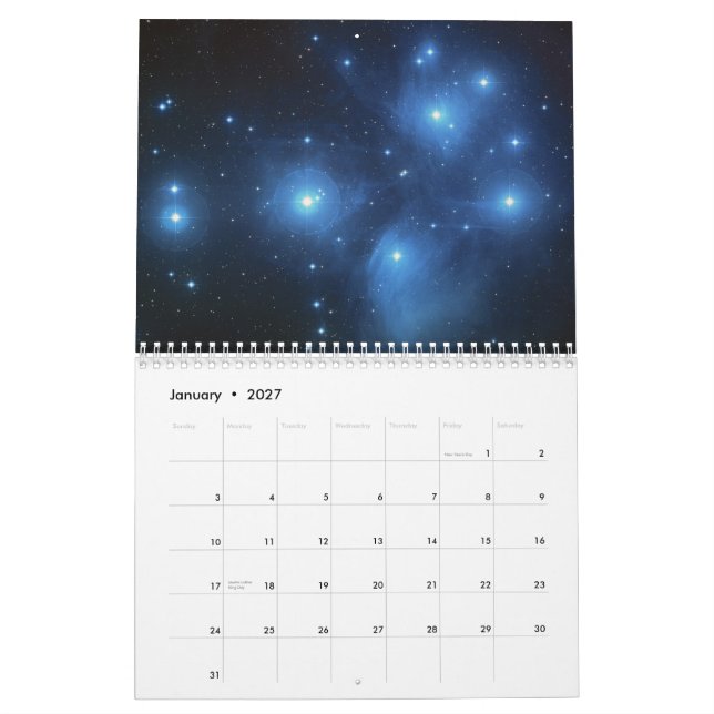 Calendario Los cielos (Jan 2027)