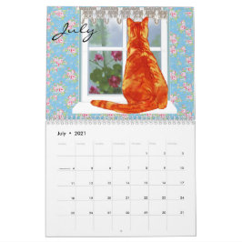 Calendario Los Gatos De 2021 Sólo Quieren Divertirse, Calenda