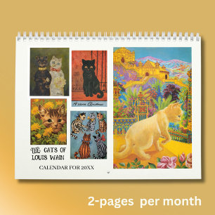 Calendario Los Gatos Maravillosos de Louis Wain 2027