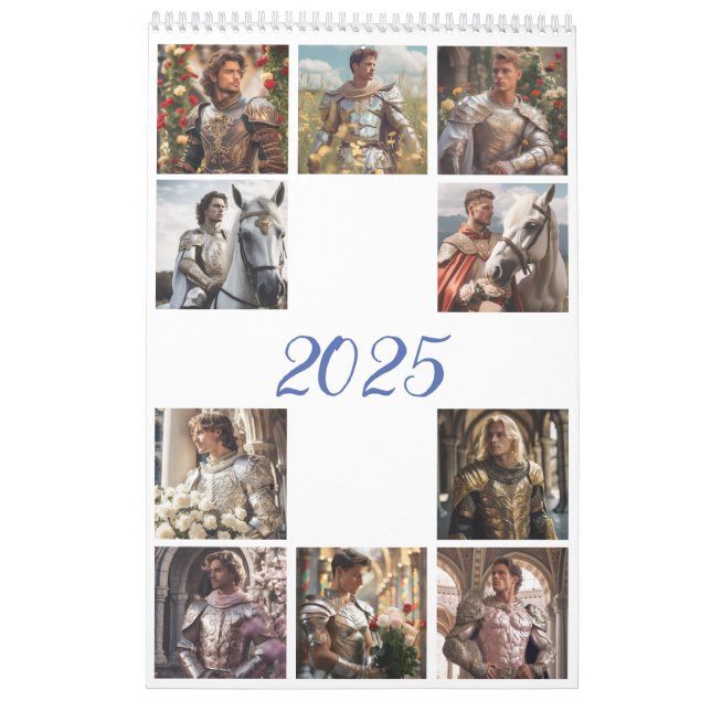 Calendario Los hombres más románticos. 2025 (Reverso)