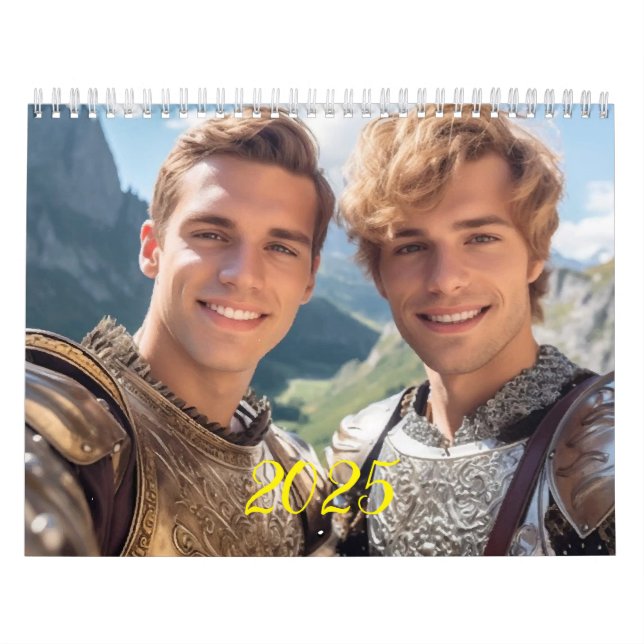 Calendario Los hombres más románticos. 2025 (Tapa)