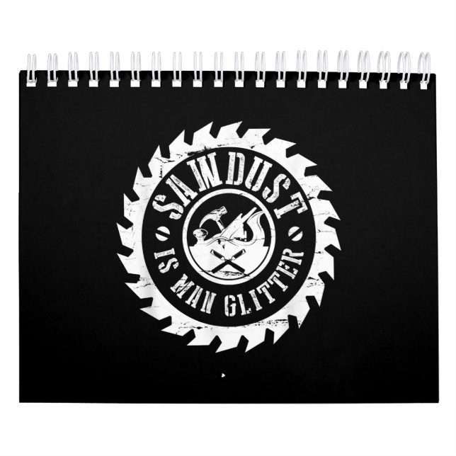 Calendario Los Hombres Serrín Son Carpinteros De Madera Purpu (Tapa)