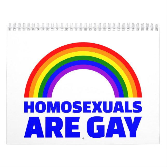 Calendario Los homosexuales son gay (Tapa)