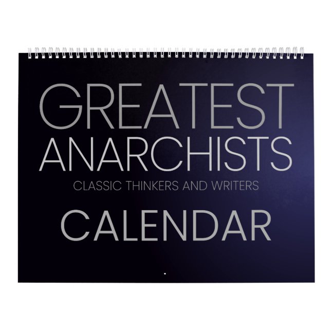 Calendario Los mejores anarquistas - pensadores y escritores  (Tapa)