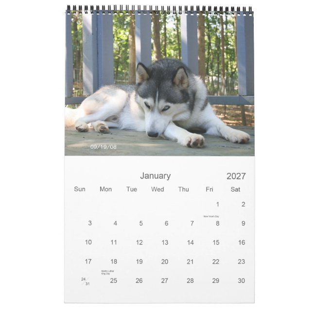 Calendario Los muchachos (Jan 2027)