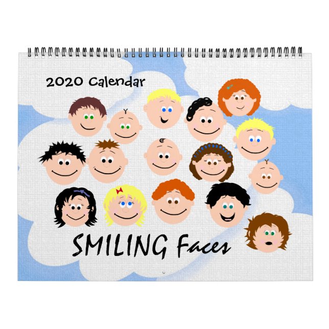 Calendario Los niños sonrientes se enfrentan a uno mismo (Tapa)