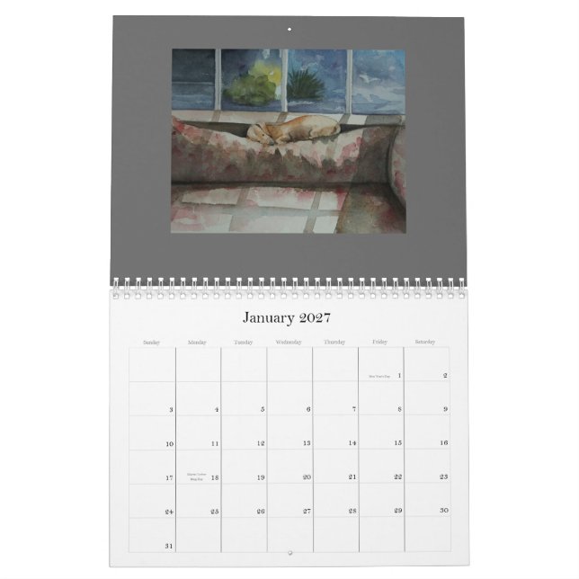 Calendario Los perros viven aquí (Jan 2027)