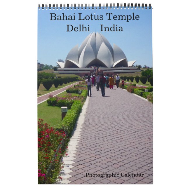 Calendario lotus temple delhi (Tapa)
