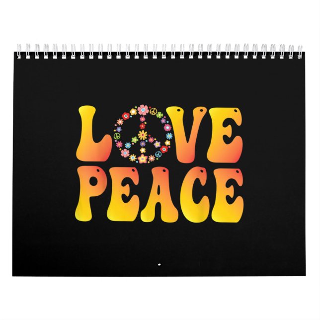 Calendario Love Peace Freedom (Tapa)