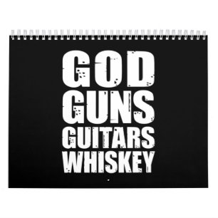 Calendario Lover Whiskey Dios mata a los Guitars Whiskey
