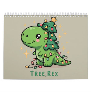 Calendario Luces de dinosaurio de Navidad Fiesta Divertido Ár