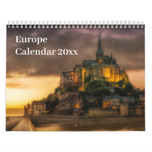 Calendario - Lugares que podrías conocer en Europa
