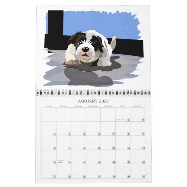 Calendario Lugares y caras de Sealyham Terriers 2012 (Jan 2027)