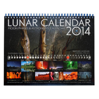 Calendario Lunar 2014 Calendario de Paredes Astron