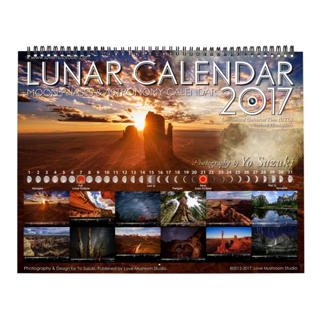 Calendario Lunar 2017 Calendario Astronómico de Fa (Tapa)