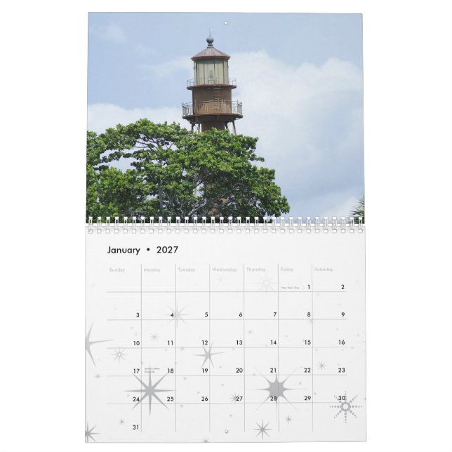 Calendario Luz de la isla de Sanibel (Jan 2027)