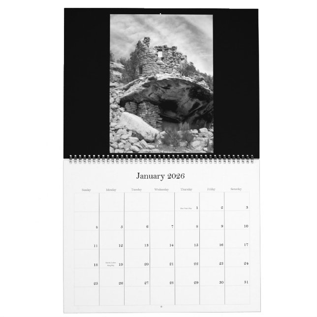 Calendario Luz del desierto (calendario) (Jan 2026)