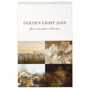 Calendario Luz Dorada 2026 (mediano)