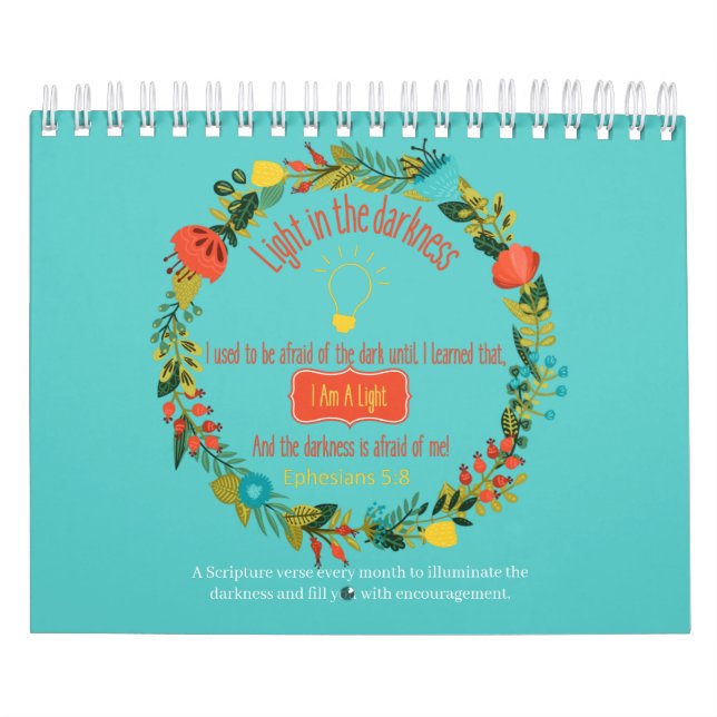 Calendario Luz En La Oscuridad De La Escritura Cristiana 2022 (Tapa)