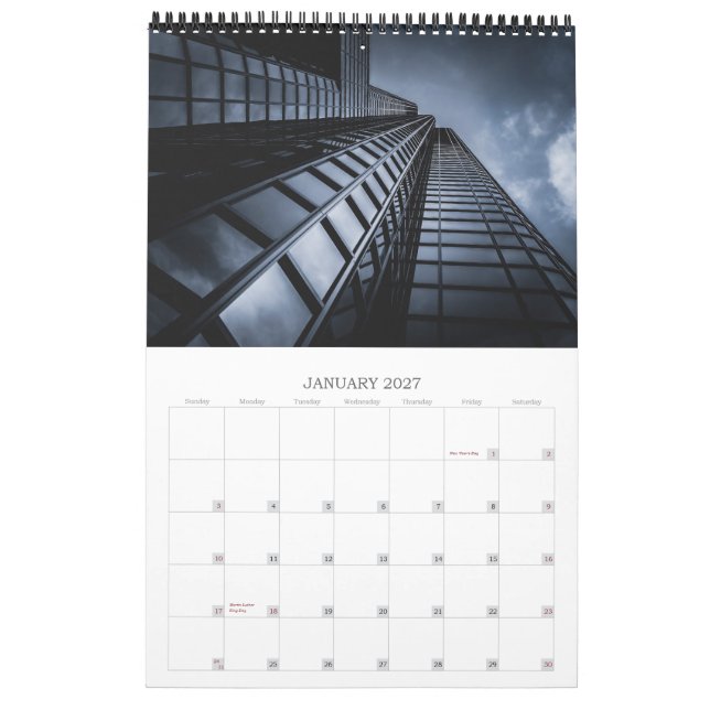 CALENDARIO M A N - M A D E (Jan 2027)
