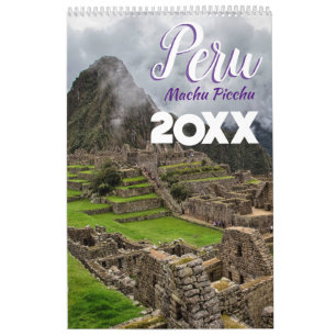 Calendario Machu Picchu Peru Scenic Wall Calendar 2025