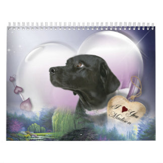 Calendario Madison el Labrador negro