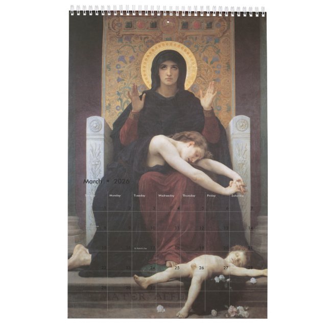 Calendario Madonna – Saint Mary – Maria – Gottesmutter (Mar 2026)