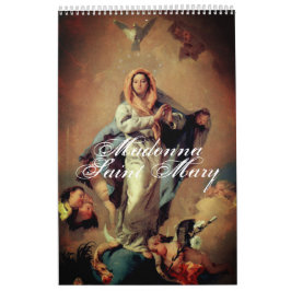 Calendario Madonna - Saint Mary María - madre de dios