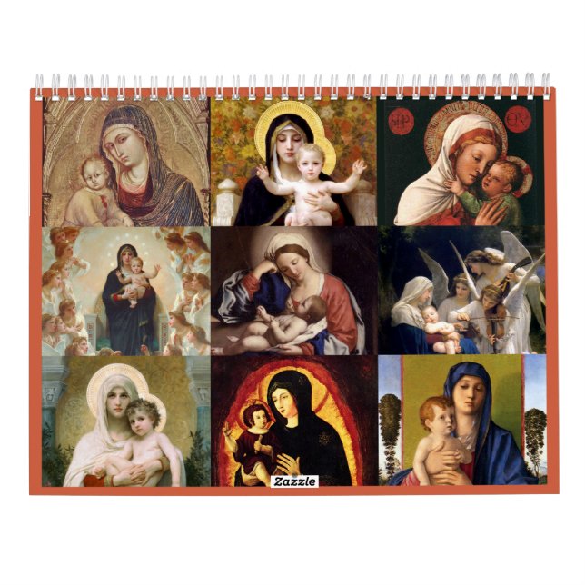 Calendario Madonna y niño (Reverso)