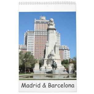 Calendario Madrid y Barcelona, 12 meses