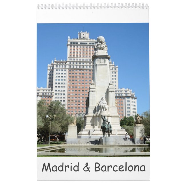 Calendario Madrid y Barcelona, 12 meses (Tapa)