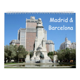 Calendario Madrid y Barcelona, 12 meses