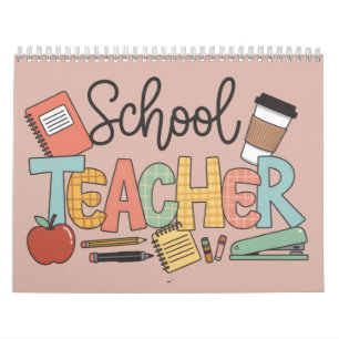 Calendario Maestra enseñando regalos a futuros líderes