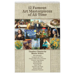 Calendario Maestras de arte famoso de todos los tiempos