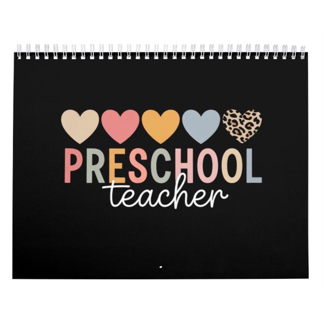 Calendario Maestro Preescolar Regreso a Clases  (Tapa)