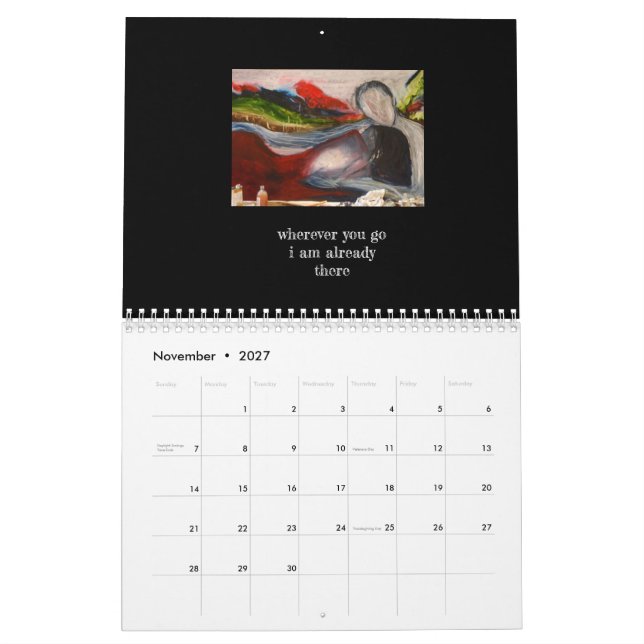 Calendario mágico con canción sagrada de la luna (Nov 2027)