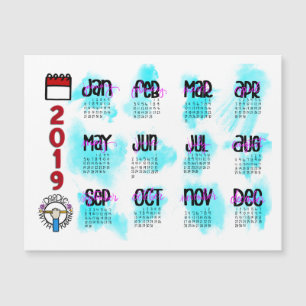 Calendario magnético 2019