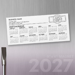 Calendario Magnético 2027 con Logotipo e Informaci