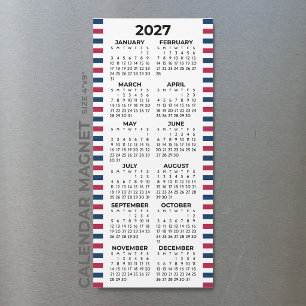 Calendario Magnético Americano Minimalista Simple