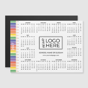 Calendario Magnético Colorido da Escola 2027