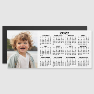 Calendario magnético con collage de fotos