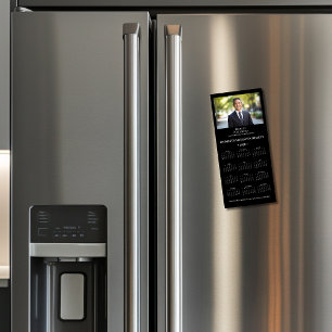 Calendario magnético corporativo de 2025 - Negro v