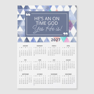 Calendario Magnético Cristiano Dios a Tiempo 2027
