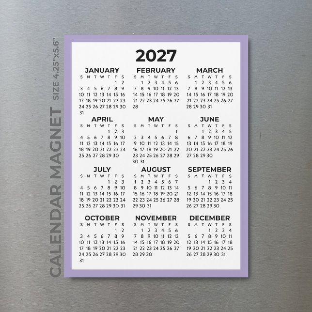 Calendario Magnético de Año Completo 2027 de Lavan (Subido por el creador)